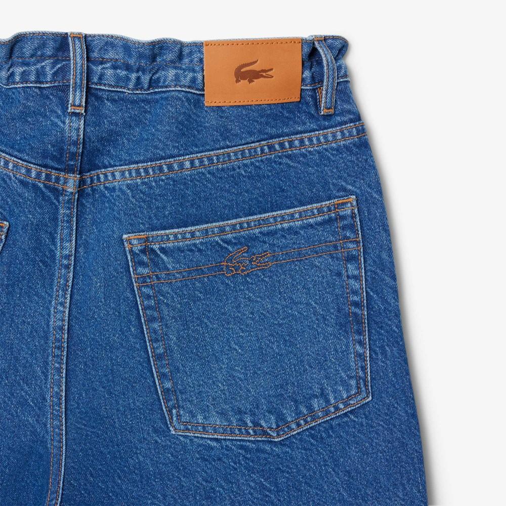 [lacoste] Women's Wide Denim Pants HF2448-55N36L