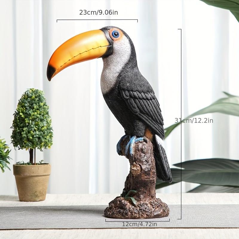Creative Simulation Animal Color Parrot Resin Bird Statue Ornaments Home Living Room TV Cabinet Balcony Garden Decoration Crafts