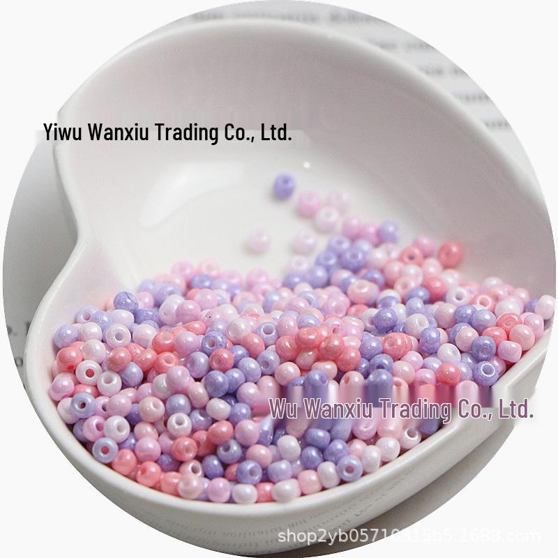 Стеклянные бусины-бисер однотонные 3 мм для изготовления украшений ручной работы и DIY-поделок