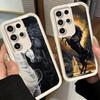 Чехол для телефона Samsung Galaxy S26 S25 Ultra S24 FE Черная Лошадь Скачущая Оболочка S23 Plus S22 + S21 S20 5G Мягкий Силикон Funda
