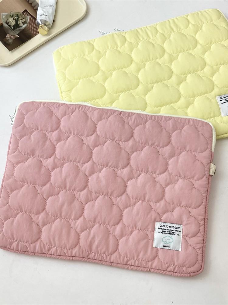 Корейская сумка для iPad и ноутбука с вышивкой в виде облаков (11/13/15 дюймов)