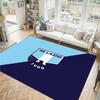 Lazio FC Design Crystal Velvet Carpet Cozy Non?Slip Printed Rug For Bedroom Living Room Entrance