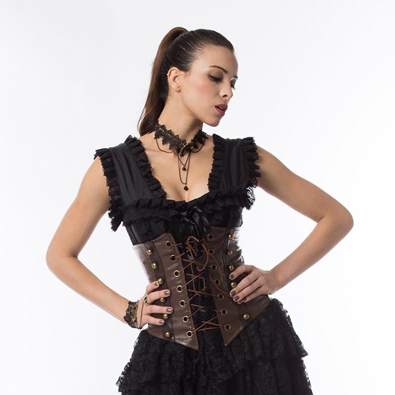 New Adult Women's Vintage Court Gothic Corset Party Ball Stage Performance Clothing Women's Clothing