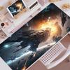 Космическая война Коврик для мыши Игровой коврик для мыши Коврик для мыши с краями и нескользящей резиновой основой Увеличенный коврик для мыши