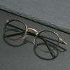 New Retro Brand Design Anti Blue Light Reading Glasses For Men And Women Fashion Korean Round Frame Presbyopic Glasses