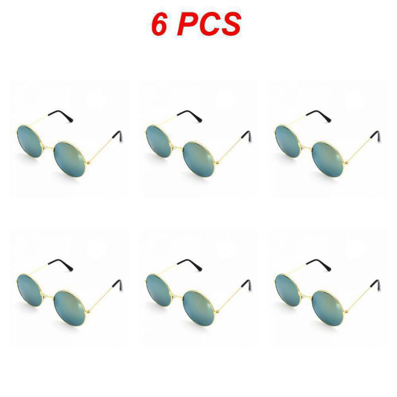 2/4/6PCS Shades Vintage Tac Lens Material Retro Unisex Gafas Sol Mujer Mens And Womens Fishing Camping Goggles Personality