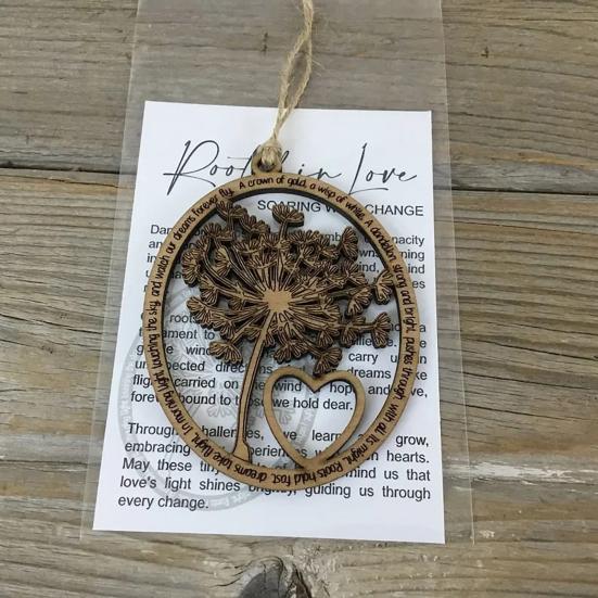 Карточка с историей дружбы, украшение из деревянного узла, подвесная подвеска, открытка с историей черепахи сестринства