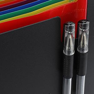 24 Pockets Colorful PP Plastic Leather Manila Paper Cardboard Waterproof Document Folder Bag Expanding File Folder