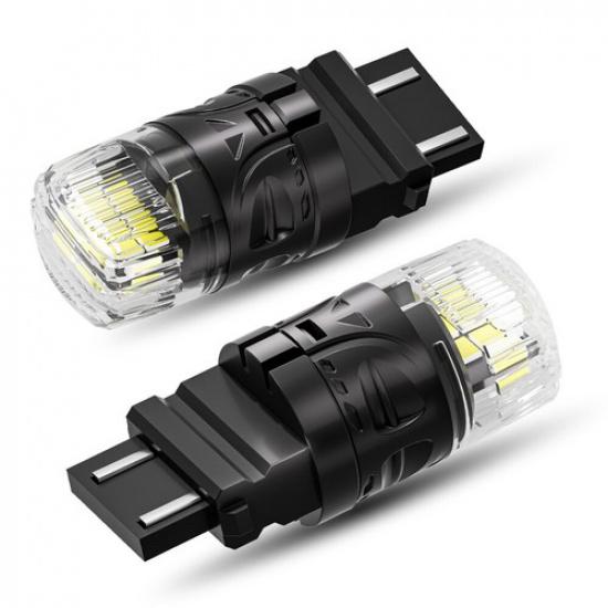 AUXITO 3157 3156 3057 4157 Светодиодная лампа заднего хода, стоп-сигнала, поворотника 6500K Белая