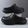 Hole Shoes Men's New Summer Outer Wear Non-slip Wading Cold Slippers Thick-soled Two-wear Slippers