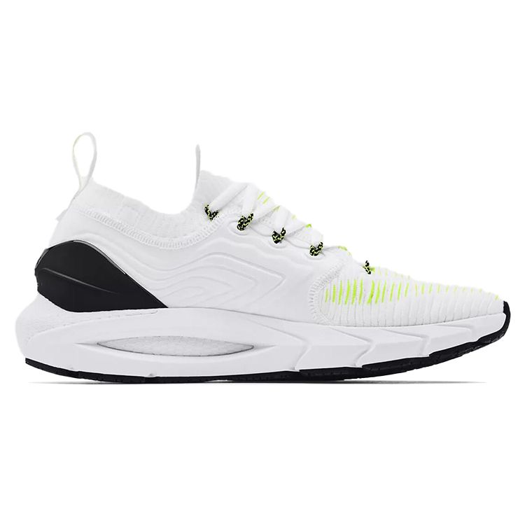 Under Armour HOVR Phantom 2 Удобная Толстая Подошва Спортивная Ткань Синтетическая Кожа Низкий Верх Повседневные Кроссовки для Бега Мужские кроссовки Белый Черный 3024154-104