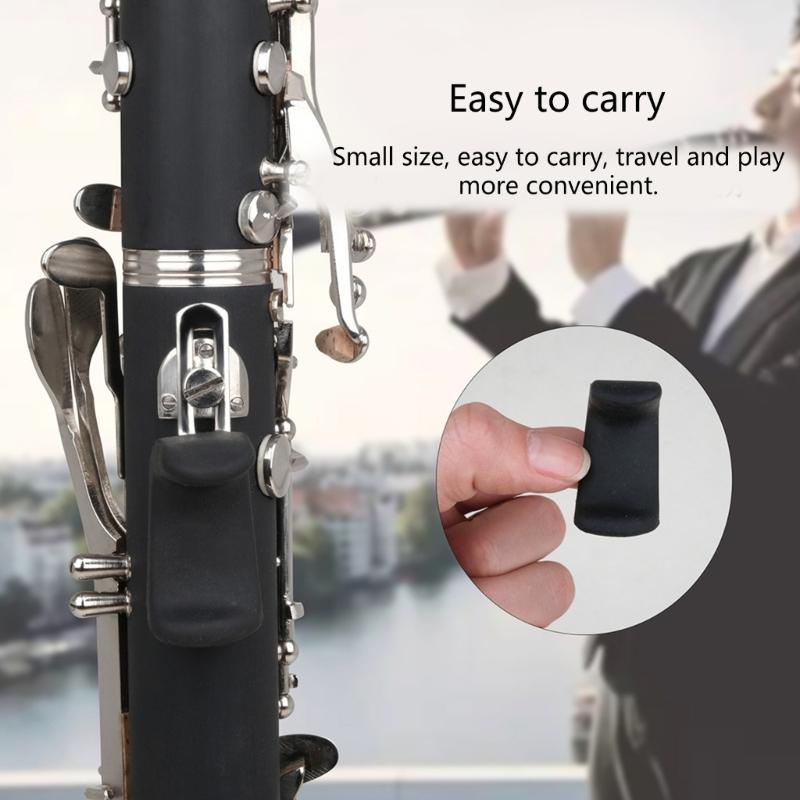 Clarinet Oboe Thumb Rest Cushion Comfortable Soft Silicone Thumb Protector Finger Rest Cushion for Woodwind Instruments