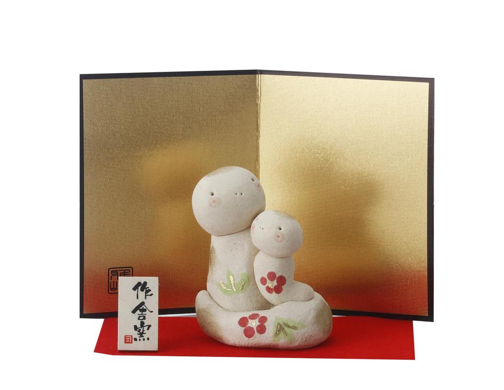 Craftsman House 2025 Zodiac Year of the Snake Snake Heartwarming Ornament and Mino Ware (Parent Child)