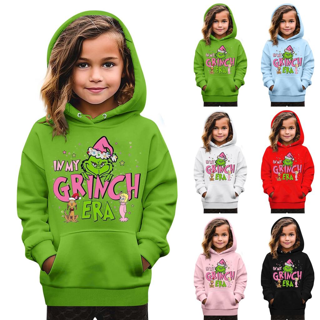 Christmas Children's Sweatshirt Long Sleeve Lightweight Casual Hoodie Loose Comfortable Children's Sweatshirt