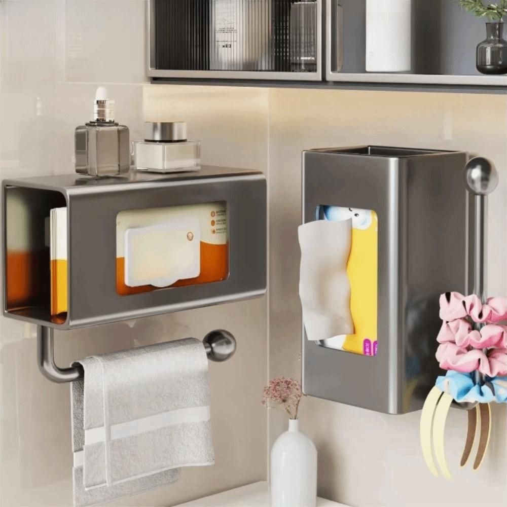 Strong Load Bearing Paper Towel Dispenser Easy Access Wet Wipes Storage Rack Household