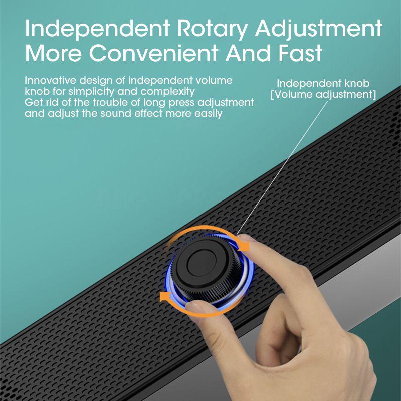 Компьютерные колонки Bluetooth, проводная звуковая панель объемного звучания, стерео сабвуфер, звуковая панель для настольного ноутбука, мини-система домашнего кинотеатра