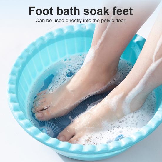 Bath Brush Silicone Foot Wash Mat Exfoliating Shower Massage Scraper Non-slip Back Massage Tool Body Cleaning Bathing Mat