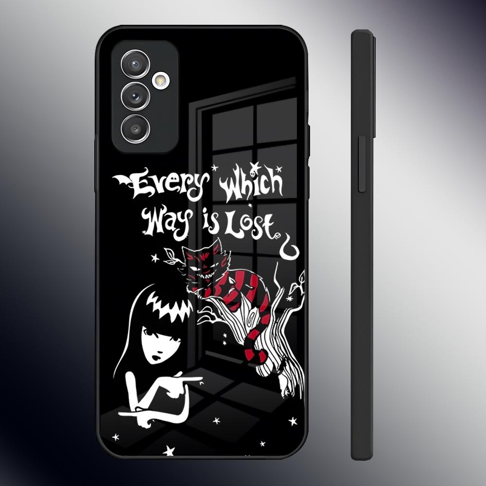 Чехол для телефона E-Emily The Strange для Samsung S24 Ultra S23 S22 S20 Fe S21 Plus Galaxy A54 A34 A24 A53 M54 Note 20 Задняя крышка