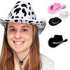 Performance Cosplay Costume Party Cowgirl Hat Cowboy Hat Sequin Cowgirl Hats Bachelorette Party Hat