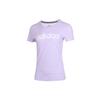 (WMNS) Neo Logo Printed T-Shirt Asia Sizing 'Purple White' Women's GL1178