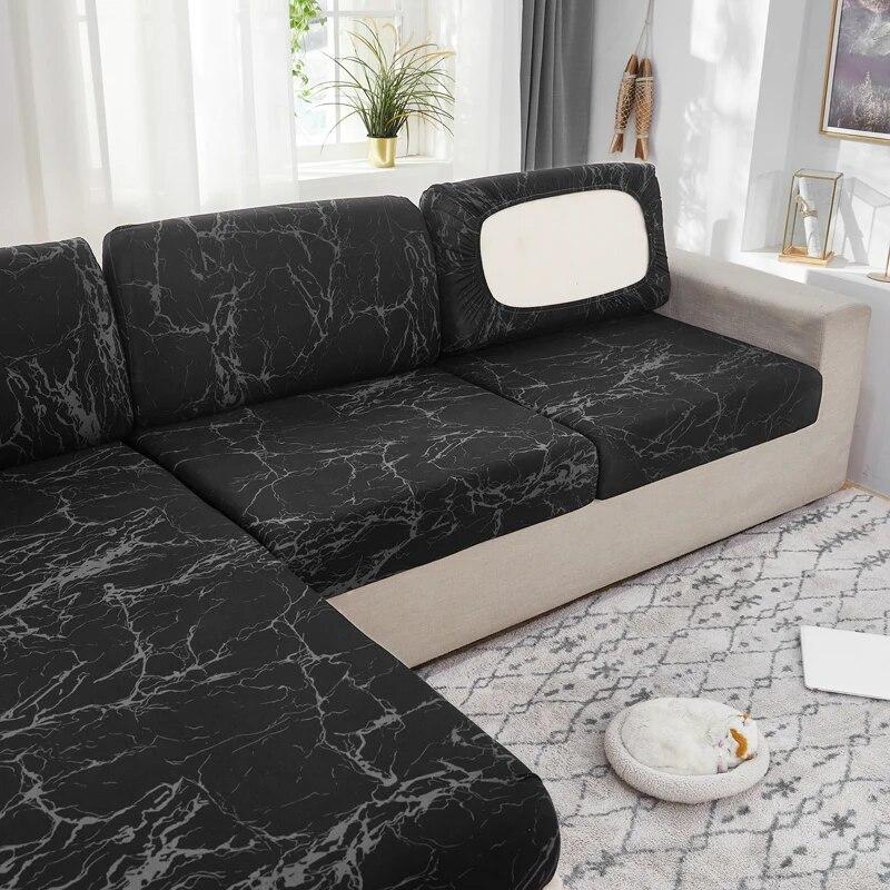 Защитный чехол для мебели с геометрическим принтом, чехол для дивана с геометрическим принтом, чехол для углового дивана, эластичный эластичный чехол для дивана, защита для домашних животных