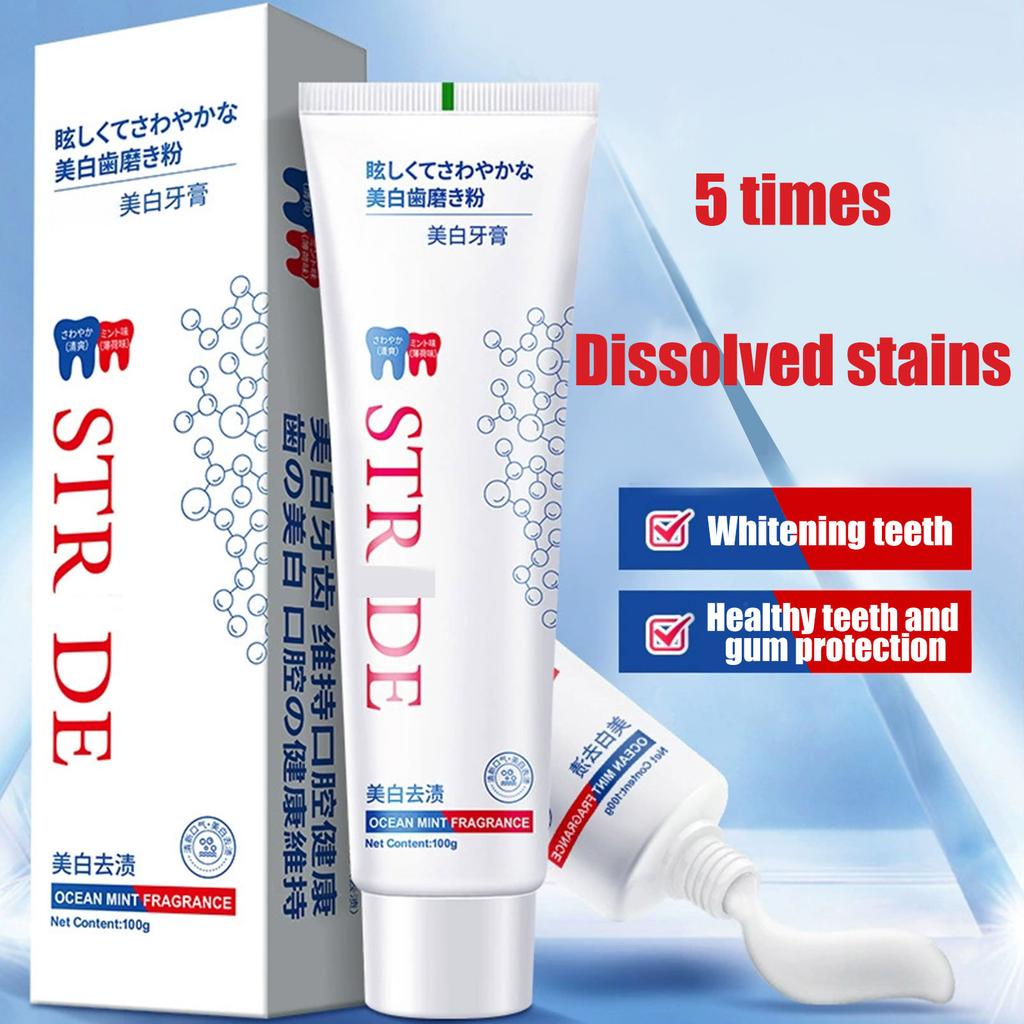 Пробиотическая зубная паста, мягкая зубная паста с натуральными ингредиентами, свежее дыхание, удаление желтизны, пятен и отбеливающая зубная паста, 1 шт, 100 г