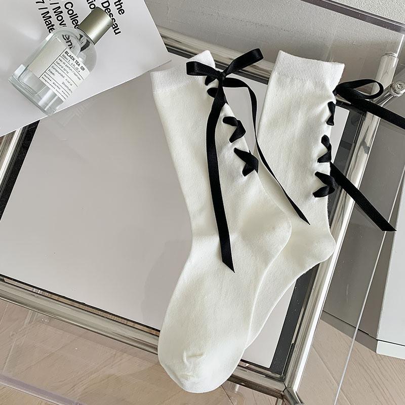 Японские носки JK Heel Strap Bow Socks универсальны для детей весной и осенью. Милый и девичий стиль.