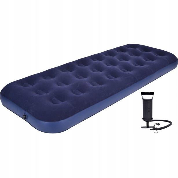 Single Inflatable Mattress For Inflating, Portable, Foldable, Flocked