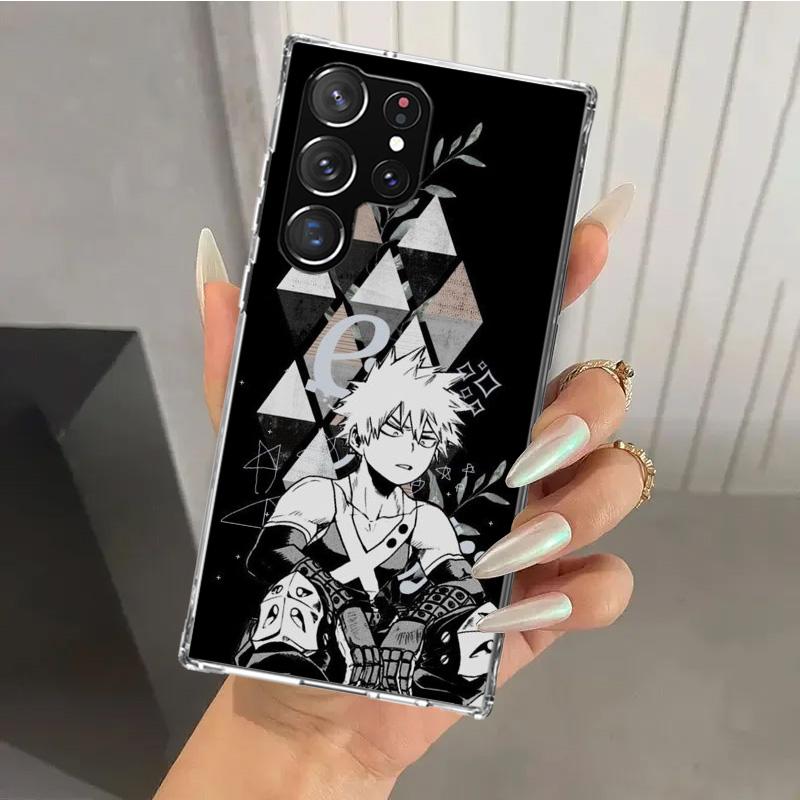 My Hero MHA Bakugou Katsuki Phone Case for Samsung Galaxy S26 S24 S23 Ultra S25 Edge S22 S21 Plus S20 FE + Soft Print Shell Fund