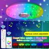 100-240V RGB LED Bluetooth Remote Control Ceiling Light Bedroom Minimalist Porch Light Balcony Hallway Light Household Lighting