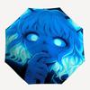 1pc Bluehaired Anime Character Automatic Open/Close Umbrella 8-Rib Strong Frame, Portable Travel Umbrella for Women & Men, 063