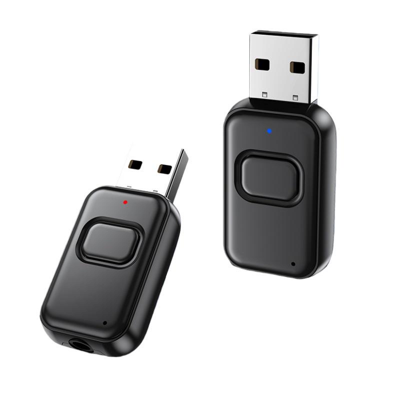 Новый аудиоадаптер 4-в-1 с Bluetooth 5.4, передатчик и приемник, для автомобилей с функцией вызова.