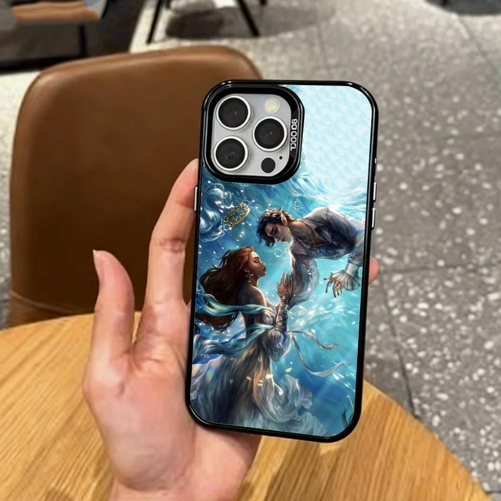 T-Жестокий принц Джуд и Кардан Для iPhone17,16,15,14,13,12,11 Plus,Pro Max Цветной Посеребренный Внутренняя Крышка