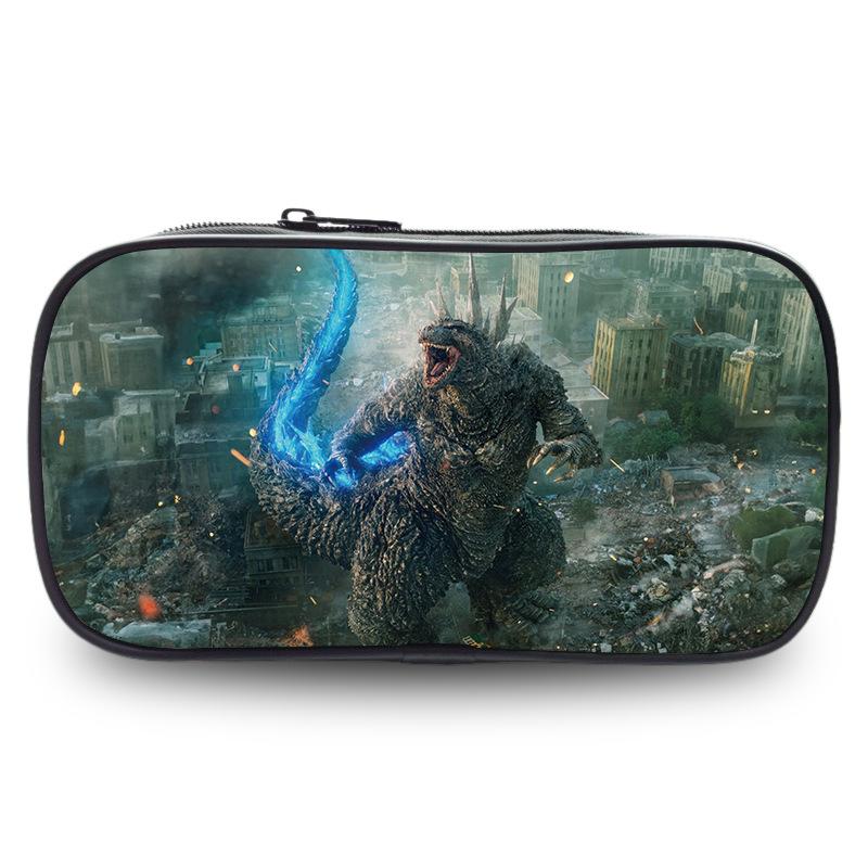 Godzilla Wars King Kong Pencil Case Stationery Case Pencil Case Student Office Pencil Bag Student Pencil Bag Stationery Storage Bag