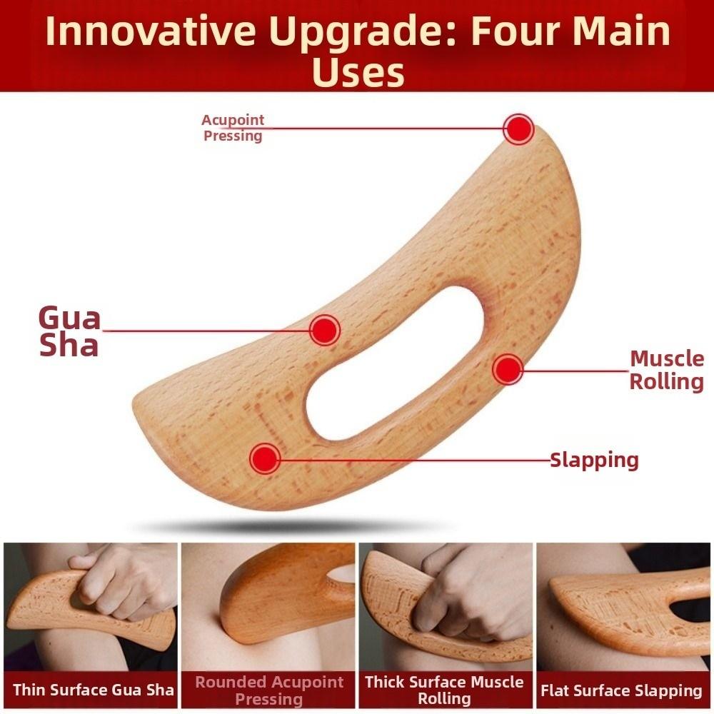 Wood Wooden Gua Sha Board Anti-Cellulite Body Meridian Massager Massage Board Back Massage