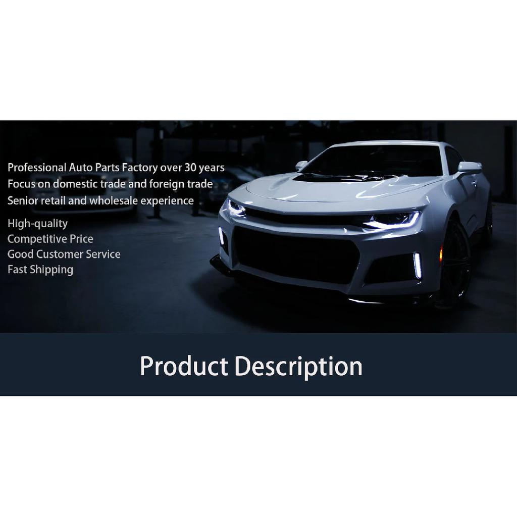 Car Front Fog Light Lamp Side Lower Grill Frame with Chrome Radar Hole for VW Transporter Multivan 2015 2016 2017 2018 2019