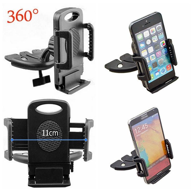 Универсальный автомобильный держатель для телефона с CD-слотом, подставка для мобильных телефонов iPhone Samsung