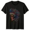 Skull With Headdress Culture Unisexs TShirt Unisexs Tee Graphic Unisex Top