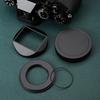 Для Fujifilm Fuji XF27mmF2.8 II XE5 XF23mmF2.8 R WR Металлический бленда с крышкой объектива XF27F2.8 II Бленда объектива с адаптерным кольцом 39 мм