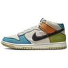 Dunk Mid Pale Ivory Multi-Color Men Sneakers Mineral-Teal Moss Black DV0830-100