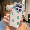 Синий леопардовый принт Художественный мраморный чехол для телефона Для Xiaomi Redmi Note 15 Pro 5G Прозрачный Clear Для Redmi 15C 15 4G Мягкий чехол