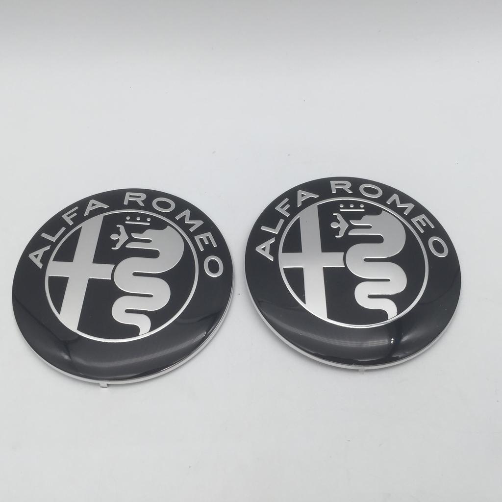 WTOM1 10pc 100pc 200pc forAlfa Romeo 74mm Car Front Hood Emblem Bonnet Grille Sticker Rear Trunk Badge Decal Styling auto accessories