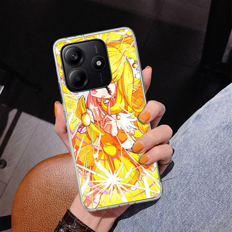 Pretty Cure Anime Phone Case For Xiaomi Redmi Note 15 14 13 12S 12 11 Pro Plus 14S 11S 11E 10 10S 11T 5G Personalized Cover Redm