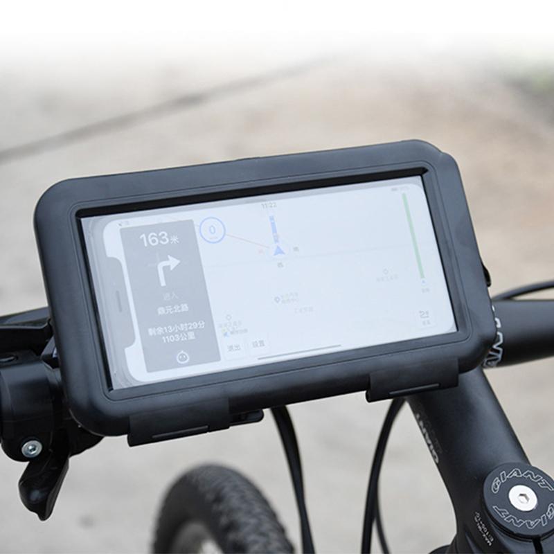 S2102 Мотоциклетная сумка для телефона Велосипедное крепление-держатель на зеркало заднего вида Водонепроницаемый чехол-накладка