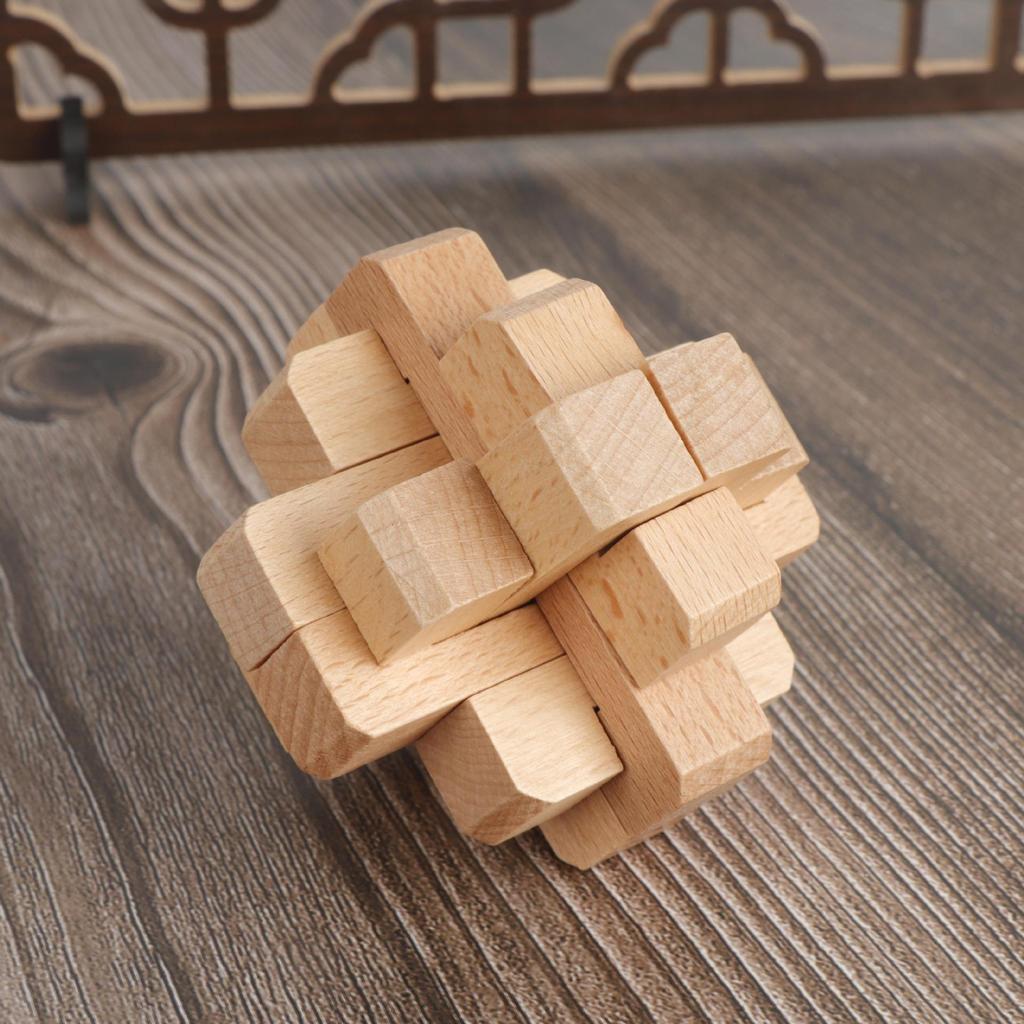 Kids' Educational Luban Lock IQ Puzzle Set: Assembly Toy for Stress Relief