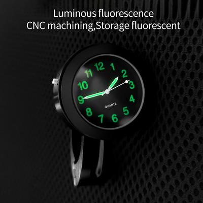 Водонепроницаемые часы на руль велосипеда мотоцикла черные/серебристые кварцевые часы