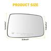 Pair Mirror Glass Heated Driver &Amp; Passenger Side For 2010-21 Dodge Ram 1500 2500