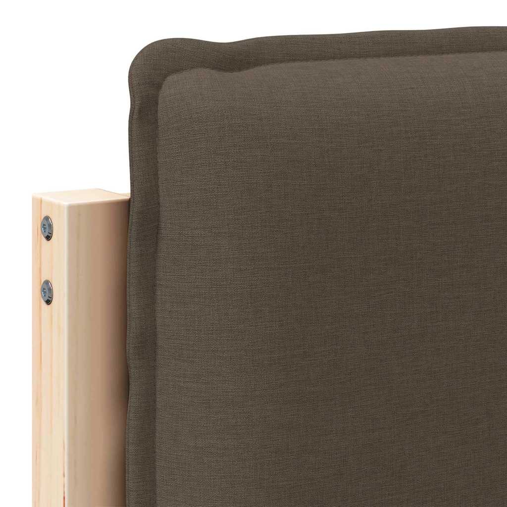 Upholstered Headboard in Natural and Light Grey 75 cm
