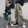 Toddler Kids Boys Cargo Pants Elastic Waist Trousers Infant Baby Jogger Pants