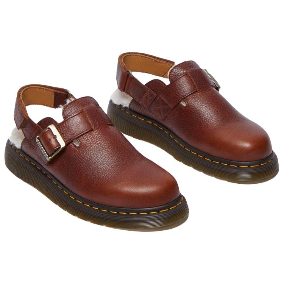 Dr. Martens Jorge 2 замшевая мюли на ремешке с меховой подкладкой - Кешью-коричневый Унисекс кроссовки 31885253